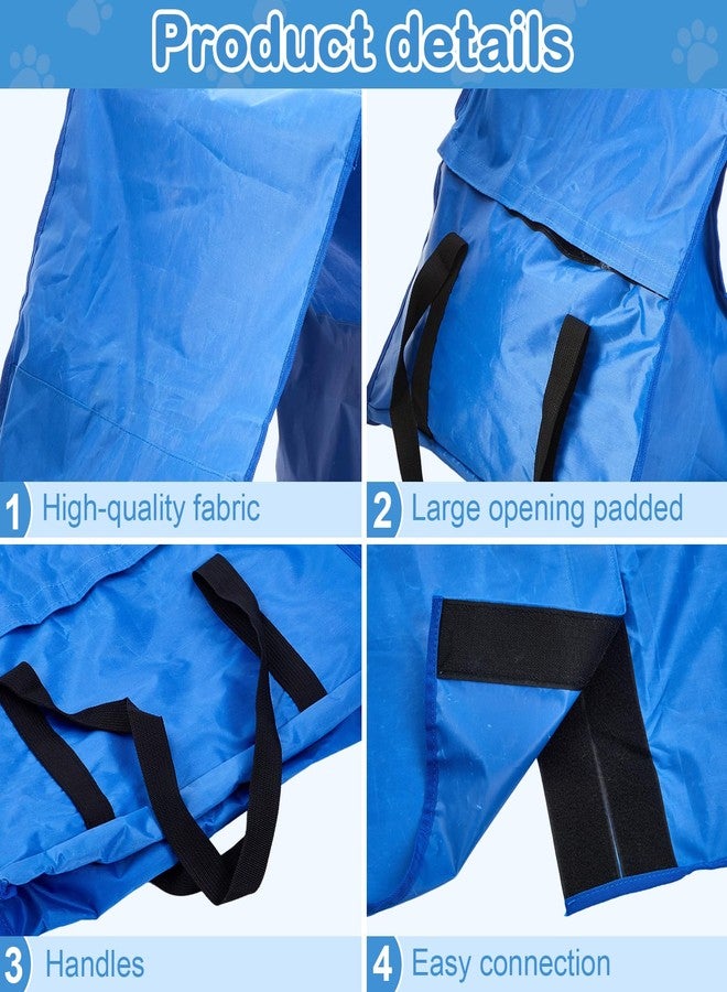 Silipull 2 Set Dog Agility Tunnel Sandbags, Dog Tunnel Weight Bags Heavy-Duty PVC Weatherproof Design, Adjustable for 18"-26" Diameter for Stabilizing and Securing, Blue (Tunnels Not Included) - Image 4
